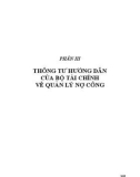 Hệ thống văn bản quy phạm pháp luật thuộc lĩnh vực quản lý nợ công: Phần 2