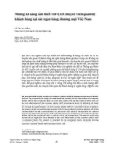 Những kĩ năng cần thiết với vị trí chuyên viên quan hệ khách hàng tại các ngân hàng thương mại Việt Nam