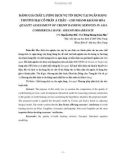 Đánh giá chất lượng dịch vụ tín dụng tại ngân hàng thương mại cổ phần Á Châu - chi nhánh Khánh Hòa