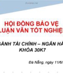 Tăng cường kiểm soát tín dụng tại Ngân hàng Đầu tư và Phát triển Chi nhánh Hải Vân