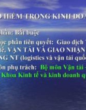 Bài giảng về Bảo hiểm trong kinh doanh