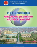 Kỷ yếu Hội thảo khoa học nâng cao hiệu quả giảng dạy học phần Kế toán thuế