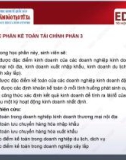 Bài giảng Kế toán tài chính phần 3: Bài 1 - TS. Nguyễn Thị Mai Anh