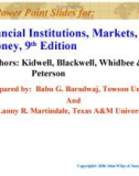 Lecture Financial institutions, markets, and money (9th Edition): Chapter 1 - Kidwell, Blackwell, Whidbee, Peterson