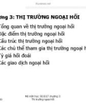 Bài giảng môn THỊ TRƯỜNG NGOẠI HỐI