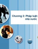 Bài giảng Pháp luật tài chính và ngân hàng - Chương 2: Pháp luật ngân sách nhà nước