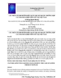 Các nhân tố ảnh hưởng đến quản trị lợi nhuận: Trường hợp các doanh nghiệp niêm yết tại Việt Nam