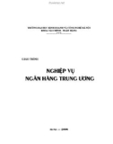 Giáo trình Nghiệp vụ ngân hàng Trung Ương - ĐH Kinh doanh và Công nghệ Hà Nội