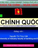 Bài giảng môn học Tài chính quốc tế - Nguyễn Thị Thúy Việt