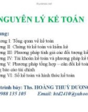 Bài giảng Nguyên lý kế toán: Chương 1 - ThS. Hoàng Thùy Dương