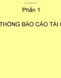 Bài giảng: HỆ THỐNG BÁO CÁO TÀI CHÍNH