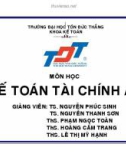 Kế toán tài chính A3 - ĐH Tôn Đức Thắng