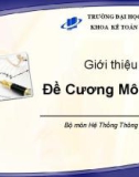 Bài giảng Hệ thống thông tin kế toán 1: Giới thiệu môn học - ThS. Vũ Quốc Thông