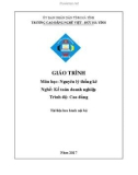 Giáo trình Nguyên lý thống kê (Nghề: Kế toán doanh nghiệp - Cao đẳng) - Trường CĐ Nghề Việt Đức Hà Tĩnh