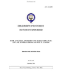 BANK EFFICIENCY, OWNERSHIP AND MARKET STRUCTURE WHY ARE INTEREST SPREADS SO HIGH IN UGANDA?