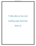 9 điều phải có cho một landing page hoàn hảo [Part 2]