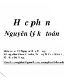 Bài giảng học phần Nguyên lý kế toán: Chương 1 - TS. Nguyễn Hữu Cường