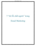 7 'tội lỗi chết người' trong Email Marketing