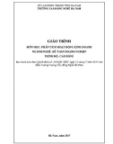 Giáo trình Phân tích hoạt động kinh doanh (Nghề: Kế toán doanh nghiệp - Cao đẳng) - Trường Cao đẳng nghề Hà Nam