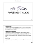 BEAUJOLAIS Apartment Guide