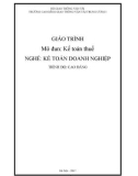 Giáo trình Kế toán thuế (Nghề Kế toán doanh nghiệp - Trình độ Cao đẳng) - CĐ GTVT Trung ương I