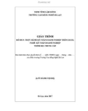 Giáo trình Thực hành kế toán doanh nghiệp trên excel - Nghề: Kế toán doanh nghiệp (Trung cấp) - CĐ Nghề Đà Lạt