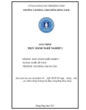 Giáo trình Thực hành nghề nghiệp 1 (Nghề: Kế toán - Cao đẳng) - Trường Cao đẳng Cộng đồng Đồng Tháp