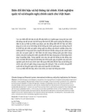 Biến đổi khí hậu và hệ thống tài chính: Kinh nghiệm quốc tế và khuyến nghị chính sách cho Việt Nam