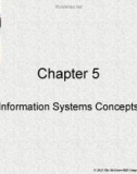 Lecture Accounting information systems: Basic concepts and current issues (3rd edition): Chapter 5 - Robert L. Hurt