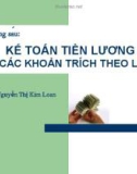 KẾ TOÁN TIỀN LƯƠNGVÀ CÁC KHOẢN TRÍCH THEO LƯƠNG