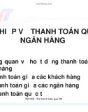 NGHIỆP VỤ THANH TOÁN QUA NGÂN HÀNG