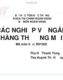 CÁC NGHIỆP VỤ NGÂN HÀNG THƯƠNG MẠI