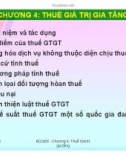 BÀI GIẢNG VỀ MÔN THUẾ GIÁ TRỊ GIA TĂNG