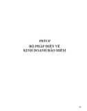 Bộ pháp điển về kinh doanh bảo hiểm: Phần 2