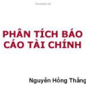 Bài giảng Phân tích báo cáo tài chính - Nguyễn Hồng Thắng