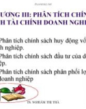 Bài giảng Tài chính doanh nghiệp: Chương 3 - TS. Nghiêm Thị Thà