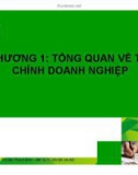 Bài giảng tài chính doanh nghiệp (TS. Đào Thanh Bình) - Chương 1