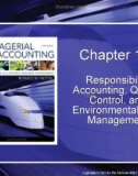 Lecture Managerial accounting: Creating value in a dynamic business environment (9/e): Chapter 12 - Ronald W. Hilton