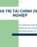 Bài giảng môn Quản trị tài chính doanh nghiệp