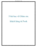 5 bài học về Chăm sóc khách hàng từ Pooh