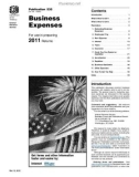 Business Expenses: For use in preparing 2011 Returns