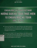 Hướng dẫn kế toán thực hiện 10 chuẩn mực kế toán - Chuẩn mực kế toán Việt Nam: Phần 1