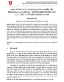 Ảnh hưởng của văn hóa doanh nghiệp đến phong cách lãnh đạo – trường hợp nghiên cứu tại Công ty Cổ phần Sài Gòn Food