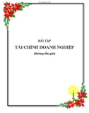 Bài tập Tài chính doanh nghiệp