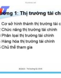 Bài giảng môn Thị trường tài chính