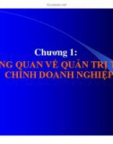 Bài giảng Quản trị tài chính - Chương 1: Tổng quan về quản trị tài chính DN