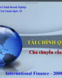 Bài giảng Tài chính Quốc tế - Chương 8: Chu chuyển vốn Quốc tế