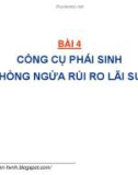 Bài giảng Quản trị rủi ro trong kinh doanh ngân hàng: Bài 4 - GS. TS. Nguyễn Văn Tiến