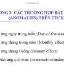 Bài giảng Tài chính hành vi - Chương 2: Các trường hợp bất thường trên TTCK