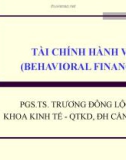 Bài giảng Thị trường tài chính: Chương 3 - PGS.TS. Trương Đông Lộc